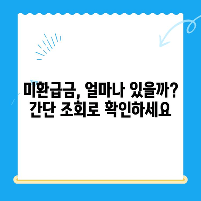 국세청 미환급금 찾기| 쉽고 빠른 3단계 가이드 | 미환급금 조회, 환급 신청, 필요 서류