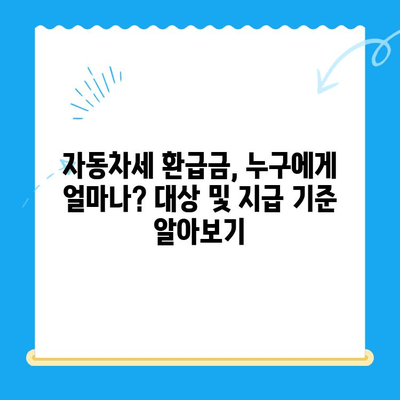 2024년 자동차 미환급금 찾는 법| 간편 조회 & 신속 수령 가이드 | 자동차세, 환급금, 조회 방법, 수령 절차