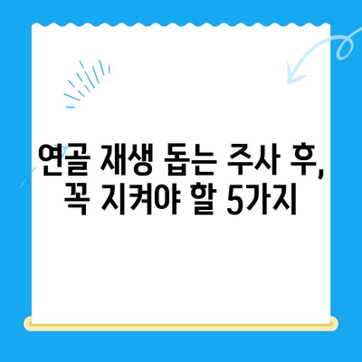 무릎 연골 주사 후 관리| 수술 후에도 꼭 필요한 5가지 방법 | 연골 재생, 통증 완화, 재활 운동, 주의 사항