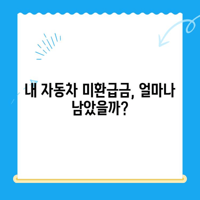 2024 자동차 미환급금 채권, 내 돈 찾는 방법! | 조회, 수령, 확인, 절차