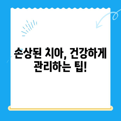 손상된 치아, 이제 걱정하지 마세요! 효과적인 치료 & 관리 가이드 | 치아 손상, 치료 방법, 예방, 관리 팁