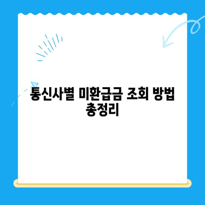 3분 만에 끝내는 통신사 미환급금 조회 방법| 내 돈 찾는 초간단 가이드 | 통신사, 미환급금, 조회, 꿀팁