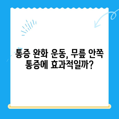 무릎 안쪽 통증, 왜 생길까? 원인과 해결 솔루션 | 무릎 통증, 통증 완화, 운동, 치료