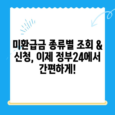 정부24 미환급금 통합 신청| 한 번에 간편하게 내 돈 찾기 | 미환급금, 정부24, 통합신청, 조회, 환급