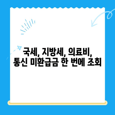나에게 돌아오는 돈, 놓치지 말자! 국세, 지방세, 의료비, 통신 미환급금 통합 검색 | 환급금 조회, 신청, 꿀팁