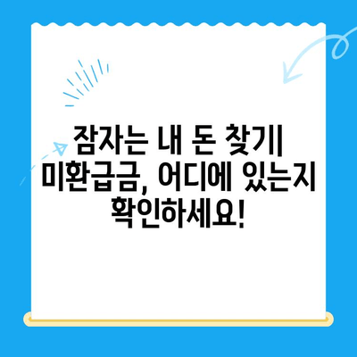 내 돈 어디 있지? 잠자는 내 돈 찾기| 미환급금 찾기 서비스 완벽 가이드 | 미환급금 조회, 환급 신청, 꿀팁
