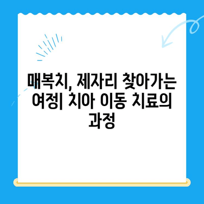 경주 치과| 매복치, 본래 자리로 이동하는 치료 과정 | 매복치, 치아 이동, 경주 치과 추천