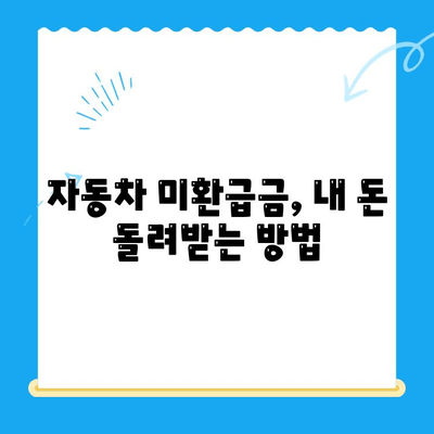 자동차 미환급금, 내 돈 돌려받자! 신청 및 조회 방법 총정리 | 자동차세, 환급, 자동차 미환급금 조회, 신청 절차