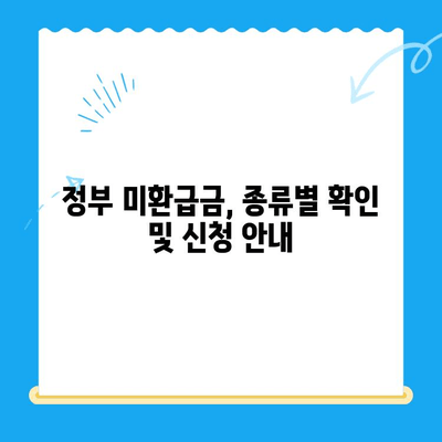 정부 미환급금 통합 신청 안내| 한 번에 간편하게 내 돈 찾기 | 미환급금 조회, 신청 방법, 주의 사항