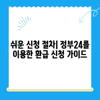 미환급금 한 번에 찾는 방법| 정부24 활용 가이드 | 미환급금 조회, 환급 신청, 정부24 이용 방법