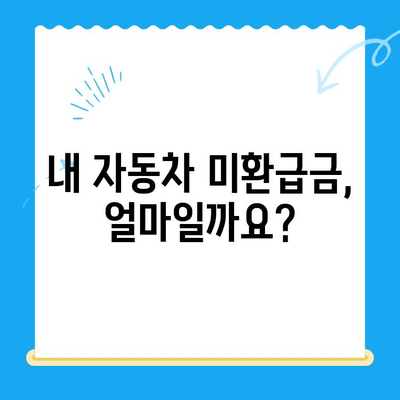 자동차 미환급금 찾아받기| 조회부터 신청까지 간편 가이드 | 자동차세, 환급, 미환급금, 조회 방법, 신청 방법