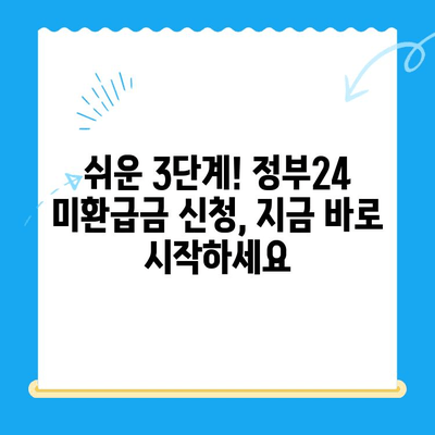 정부24 미환급금 신청, 이렇게 하면 끝! | 미환급금 조회, 신청 방법, 단계별 가이드