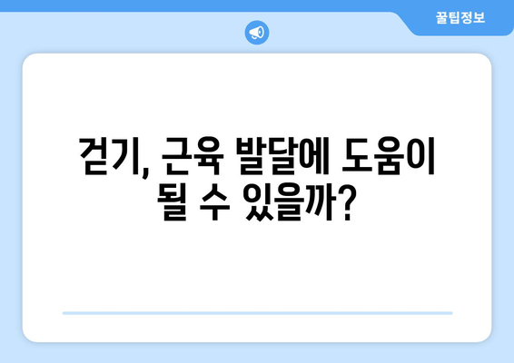 걷기만 해도 근육이 줄어든다고? 근 손실 vs 근육 발달, 걷기의 비밀 | 운동, 근육, 걷기, 건강