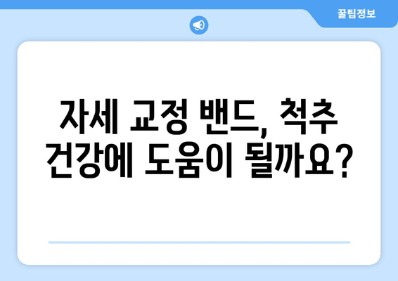 자세 교정 밴드 선택 가이드| 나에게 딱 맞는 밴드 찾기 | 자세 교정, 척추 건강, 허리 통증, 목 통증, 자세 개선