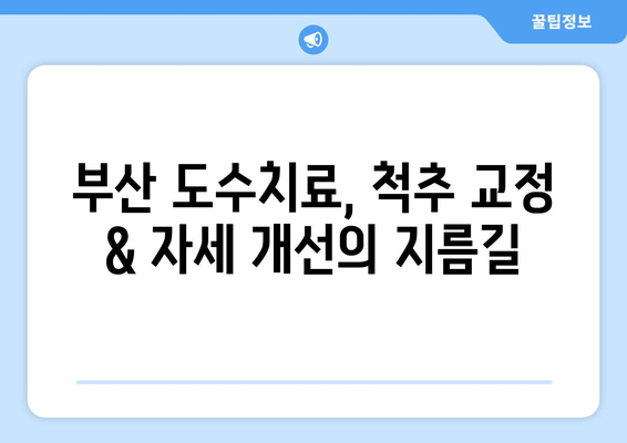 부산 도수치료| 잘못된 자세로 인한 척추, 골반 통증 해결 | 척추 교정, 자세 개선, 통증 완화, 추천 병원