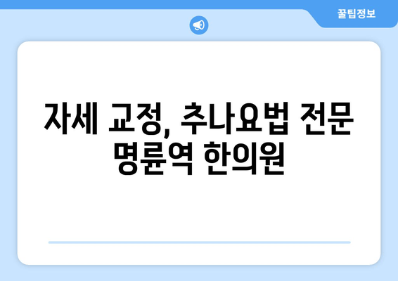 명륜역 한의원 야간 진료| 바른 자세, 건강을 되찾는 시간 | 자세 교정, 추나요법, 목 통증, 허리 통증, 야간 진료