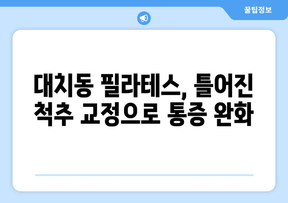 대치동 필라테스로 척추 교정 & 혈액 순환 개선 효과 UP! | 자세 교정, 통증 완화, 건강 관리